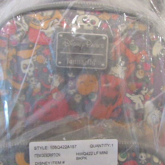 Disney Parks Loungefly 2022 Halloween Mickey & Friends Mini Backpack NEW NWT